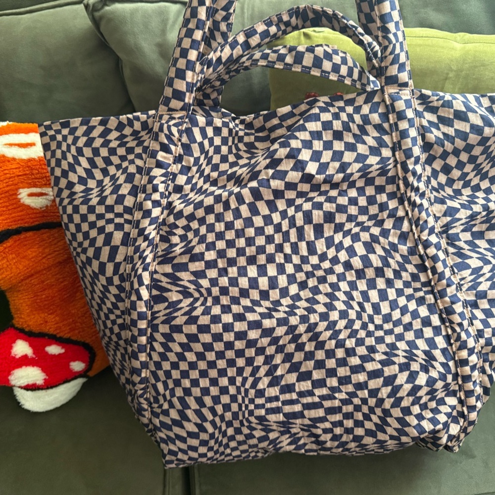 Dead stock Indigo Trippy Checker - Cloud Travel BAGGU - Picture 3 of 6